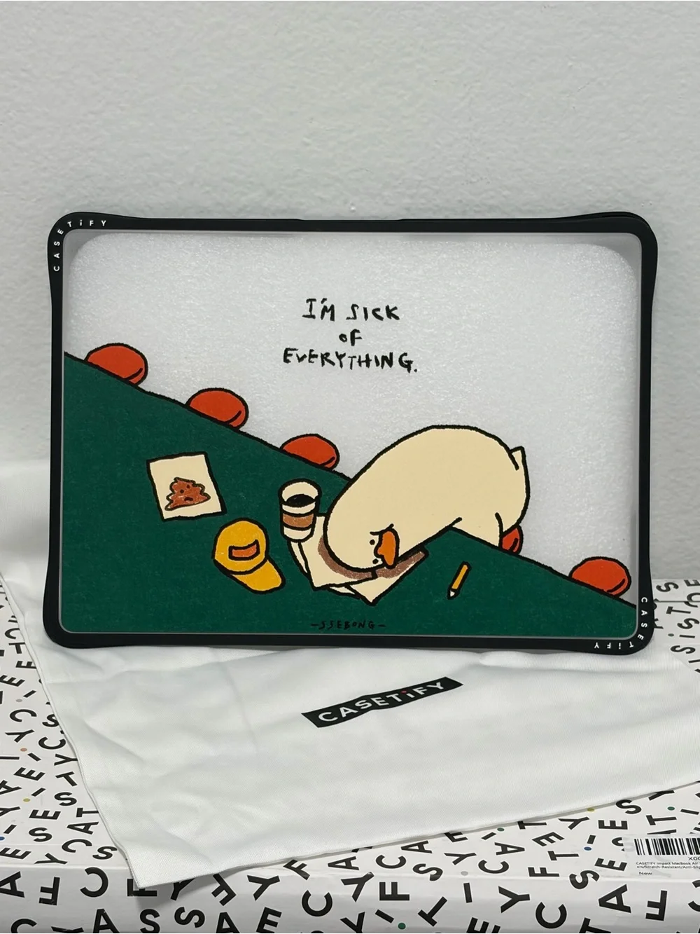 Casetify “I’m Sick of Everything” Mac Book Cover - NIB